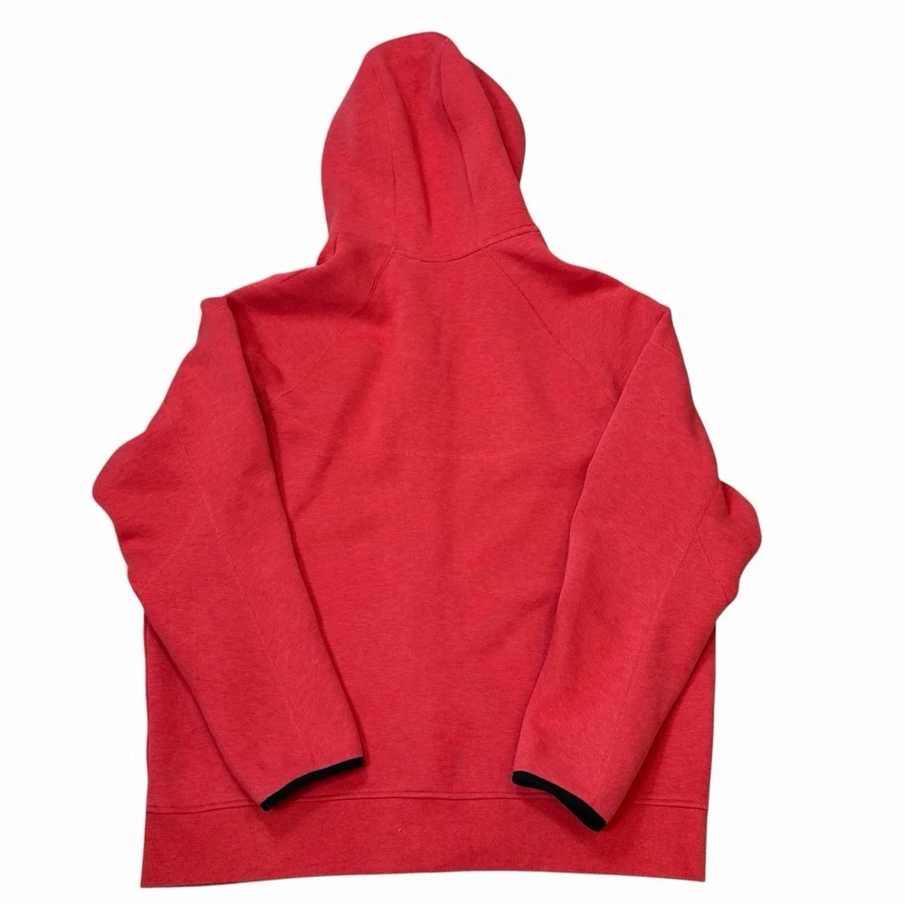Nike Tech Fleece Windrunner Full-Zip Hoodie Jacket Size XL Red Pockets Hooded